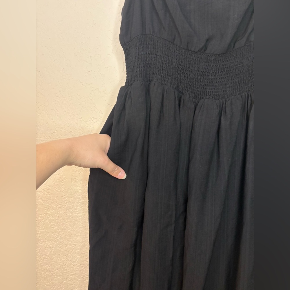 Lulu's Full Heart Black Smocked Midi Dress Size XL - Picture 10 of 14